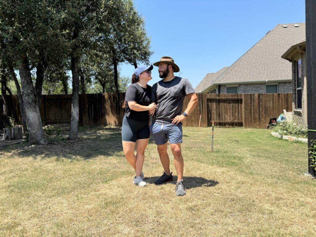 Plungie pool install in Texas backyard